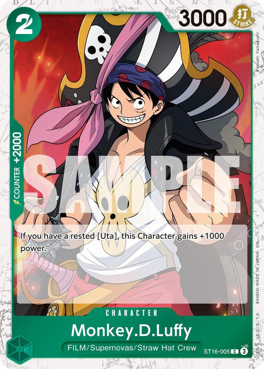 Image for Monkey.D.Luffy - ST16-005 (Pirate Foil) (ST16-005) (Premium Booster -The Best- Vol. 2) - One Piece Card Game