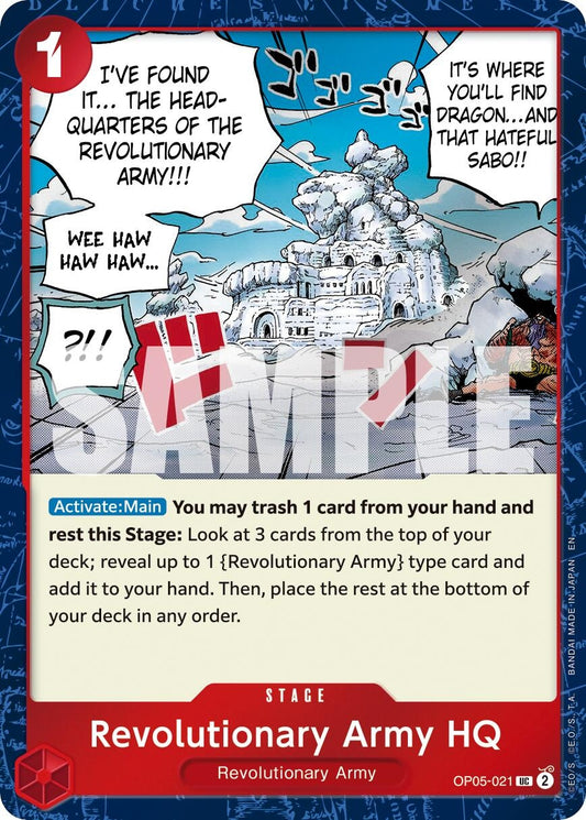 Image for Revolutionary Army HQ (Pirate Foil) (OP05-021) (Premium Booster -The Best- Vol. 2) - One Piece Card Game