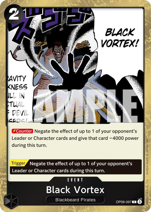 Image for Black Vortex (Pirate Foil) (OP09-097) (Premium Booster -The Best- Vol. 2) - One Piece Card Game