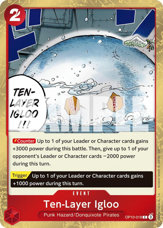 Image for Ten-Layer Igloo (Pirate Foil) (OP10-018) (Premium Booster -The Best- Vol. 2) - One Piece Card Game