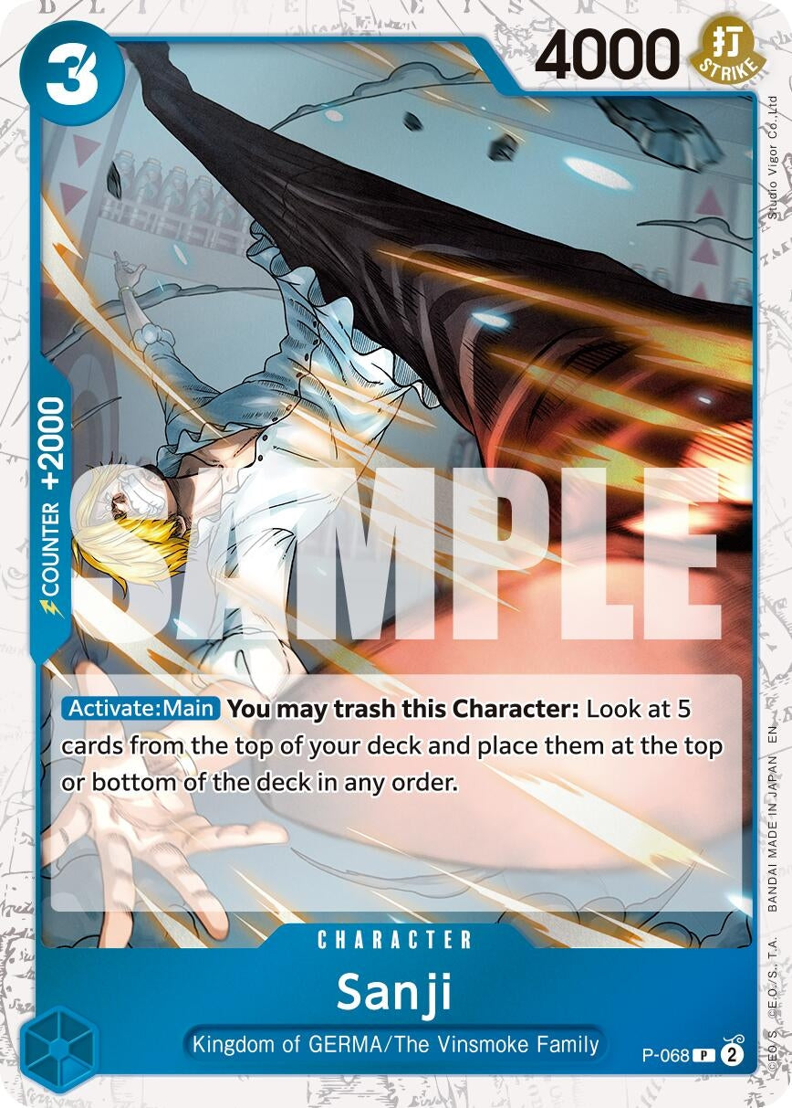 Image for Sanji - P-068 (Pirate Foil) (P-068) (Premium Booster -The Best- Vol. 2) - One Piece Card Game