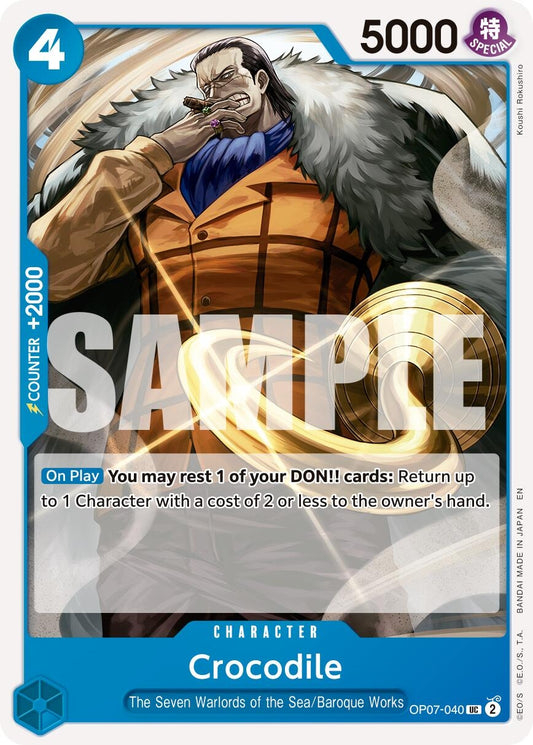 Image for Crocodile - OP07-040 (Reprint) (OP07-040) (Premium Booster -The Best- Vol. 2) - One Piece Card Game