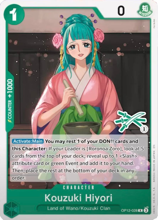 Image for Kouzuki Hiyori (Zoro Deck) (OP12-028) (Learn Together Deck Set) - One Piece Card Game