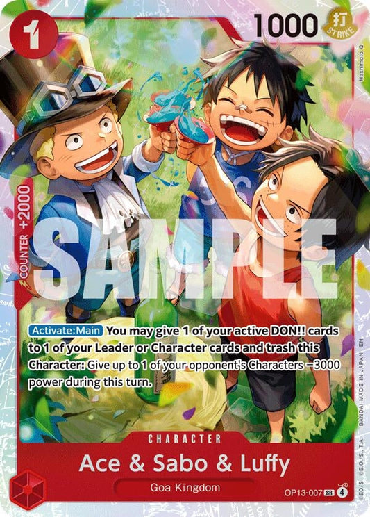 Ace & Sabo & Luffy (OP13-007) (Carrying On His Will)