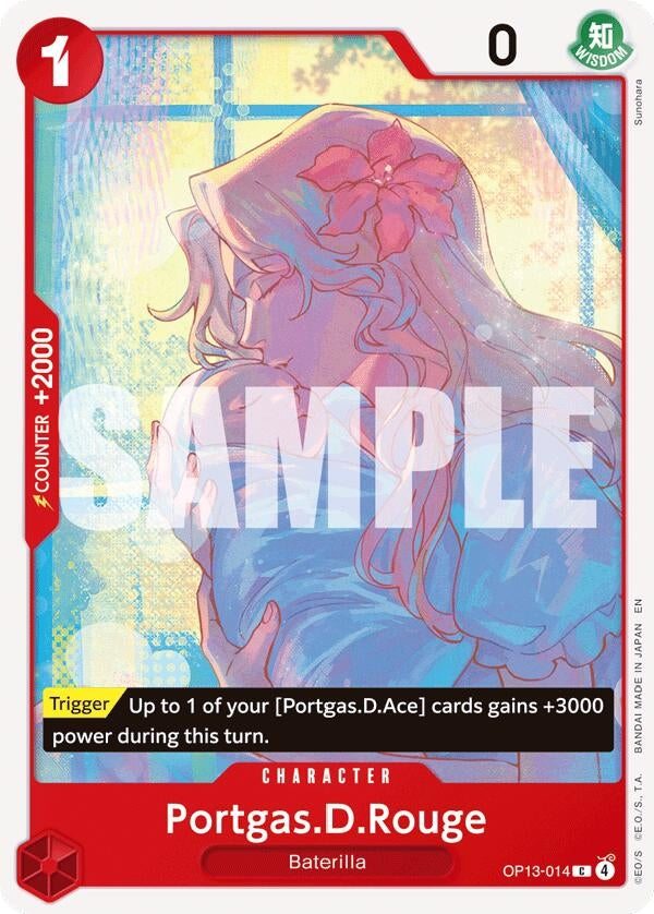 Image for Portgas.D.Rouge (OP13-014) (Carrying On His Will) - One Piece Card Game
