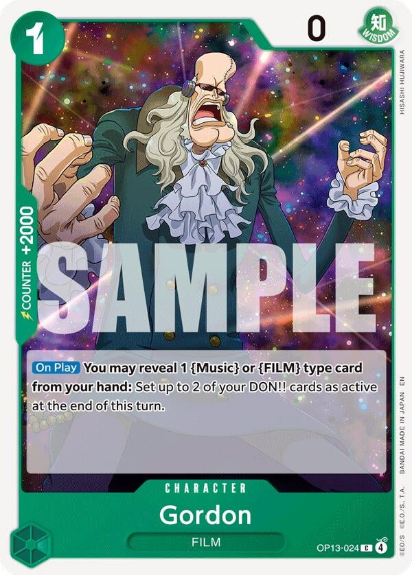 Image for Gordon (OP13-024) (Carrying On His Will) - One Piece Card Game