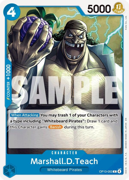 Image for Marshall.D.Teach (Carrying On His Will) - One Piece Card Game