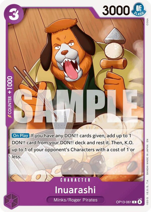 Image for Inuarashi (Carrying On His Will) - One Piece Card Game