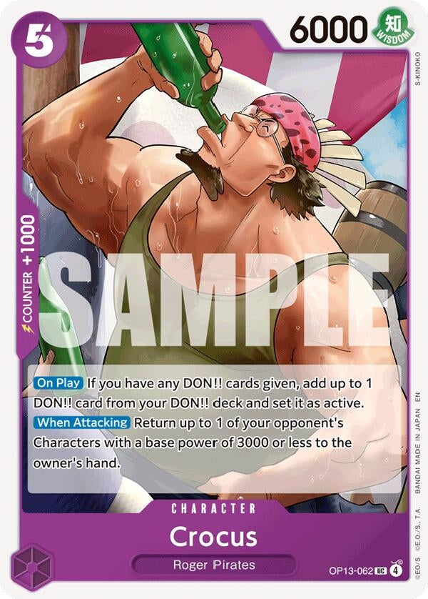 Image for Crocus (Carrying On His Will) - One Piece Card Game
