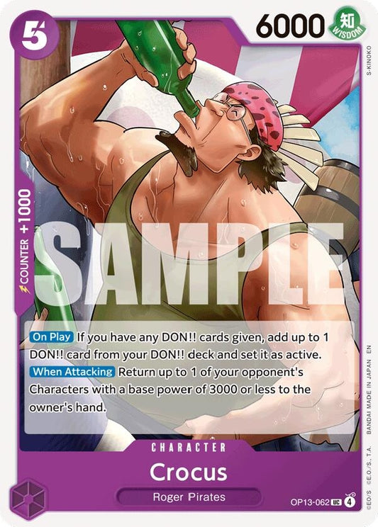 Image for Crocus (Carrying On His Will) - One Piece Card Game