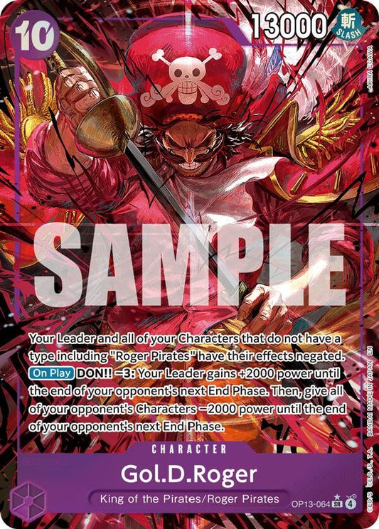 Gol.D.Roger (064) (Alternate Art) (OP13-064) (Carrying On His Will)