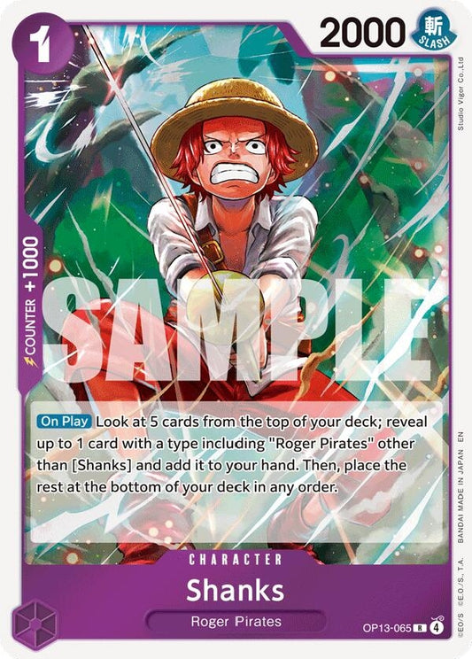 Image for Shanks (065) (Carrying On His Will) - One Piece Card Game