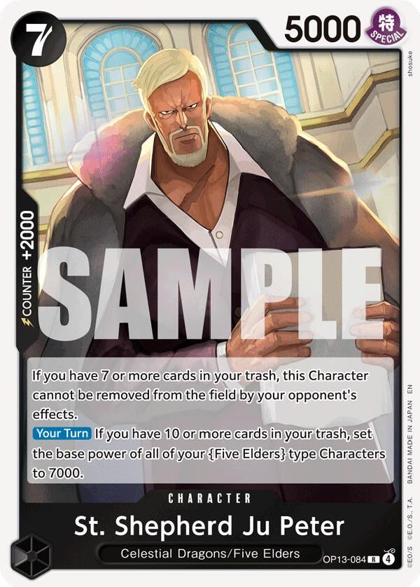 Image for St. Shepherd Ju Peter (Carrying On His Will) - One Piece Card Game