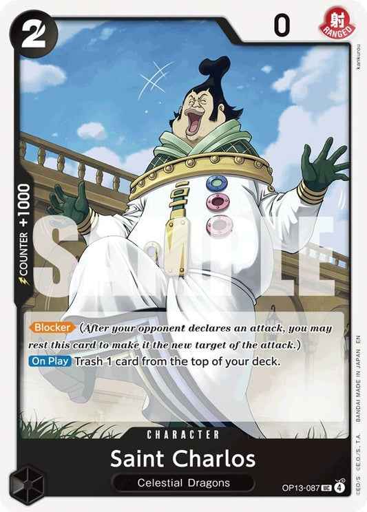 Image for Saint Charlos (Carrying On His Will) - One Piece Card Game