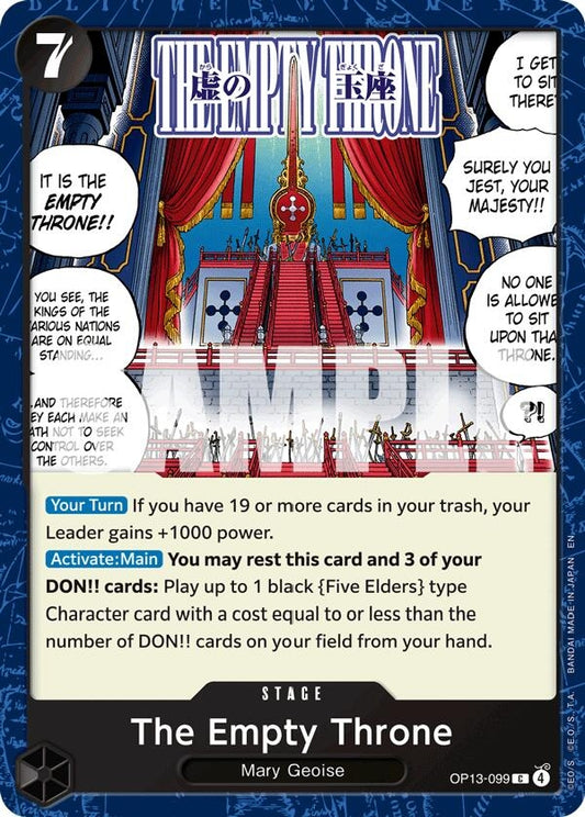 Image for The Empty Throne (OP13-099) (Carrying On His Will) - One Piece Card Game