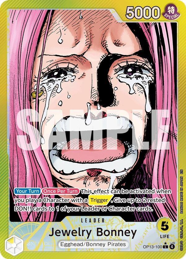 Image for Jewelry Bonney (100) (Alternate Art) (OP13-100) (Carrying On His Will) - One Piece Card Game
