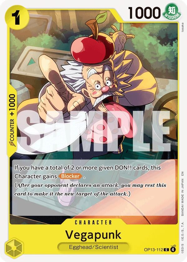 Image for Vegapunk (OP13-112) (Carrying On His Will) - One Piece Card Game