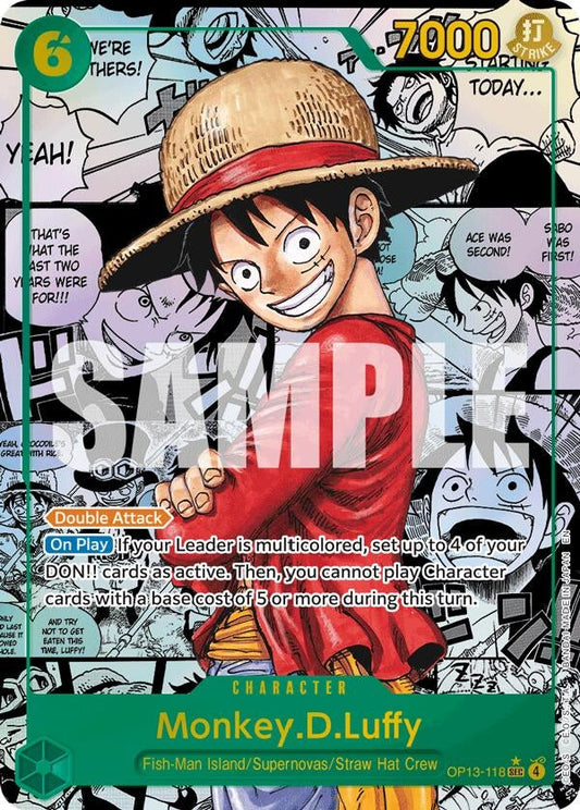 Monkey.D.Luffy (118) (Super Alternate Art) (OP13-118) (Carrying On His Will)