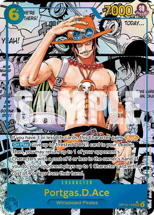 Portgas.D.Ace (119) (Super Alternate Art) (OP13-119) (Carrying On His Will)