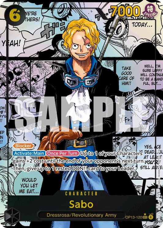 Image for Sabo (120) (Super Alternate Art) (OP13-120) (Carrying On His Will) - One Piece Card Game