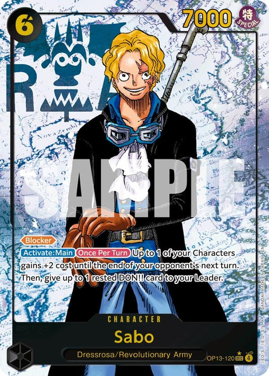 Image for Sabo (120) (Parallel) (OP13-120) (Carrying On His Will) - One Piece Card Game