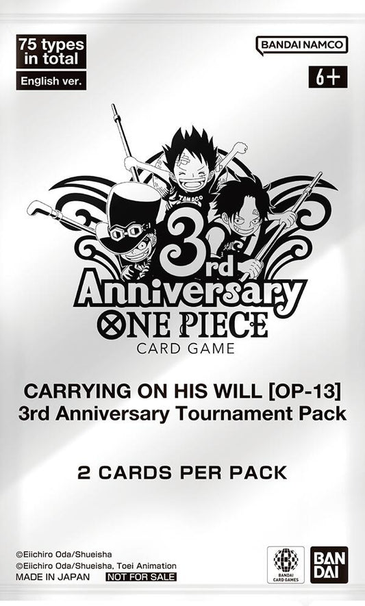 Image for Carrying On His Will - 3rd Anniversary Tournament Pack - One Piece Card Game