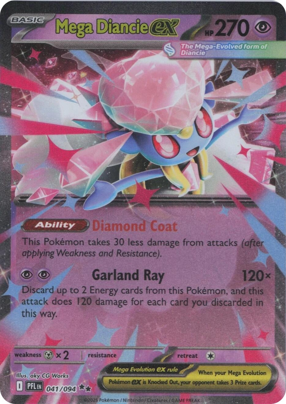 Mega Diancie ex (041/094) [ME02: Phantasmal Flames]