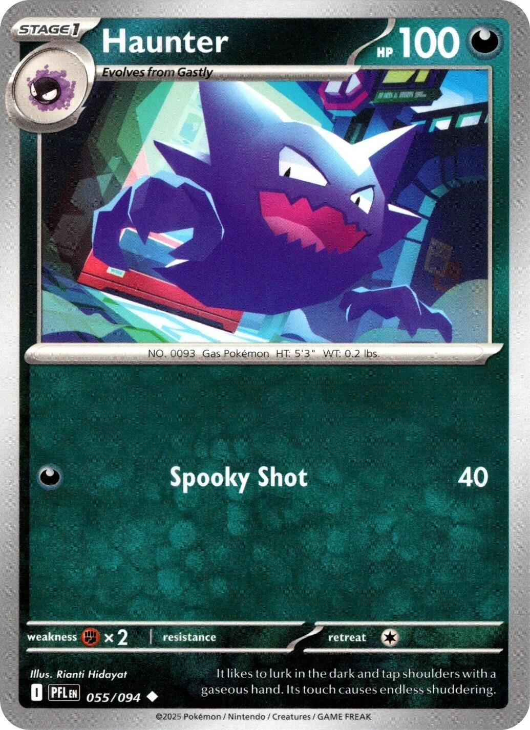 Haunter (055/094) [ME02: Phantasmal Flames]
