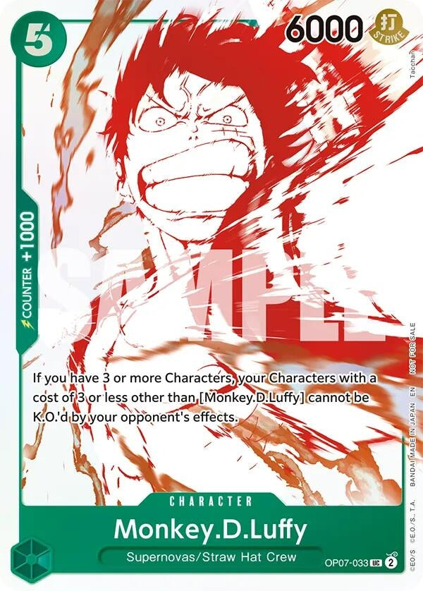 Image for Monkey.D.Luffy - OP07-033 (3rd Anniversary Treasure Campaign Pack) (OP07-033) (One Piece Promotion Cards) - One Piece Card Game