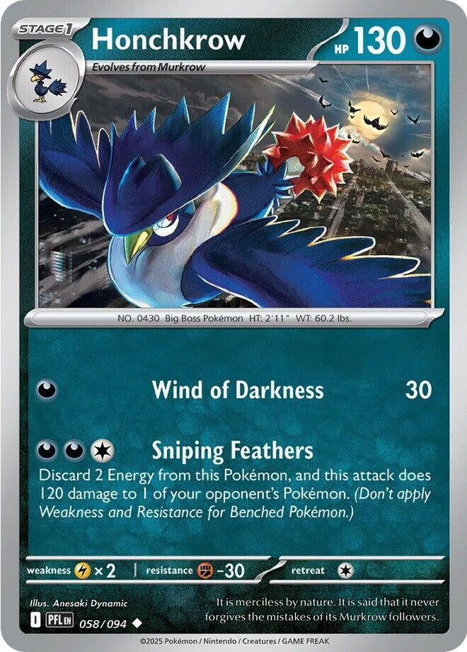Honchkrow (058/094) [ME02: Phantasmal Flames]