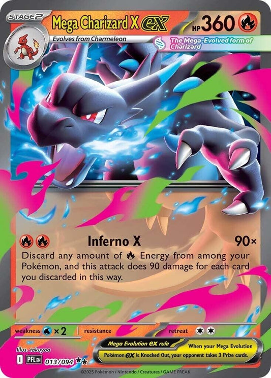 Mega Charizard X ex (013/094) [ME02: Phantasmal Flames]