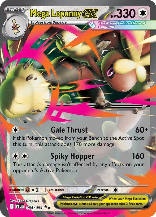 Mega Lopunny ex (084/094) [ME02: Phantasmal Flames]