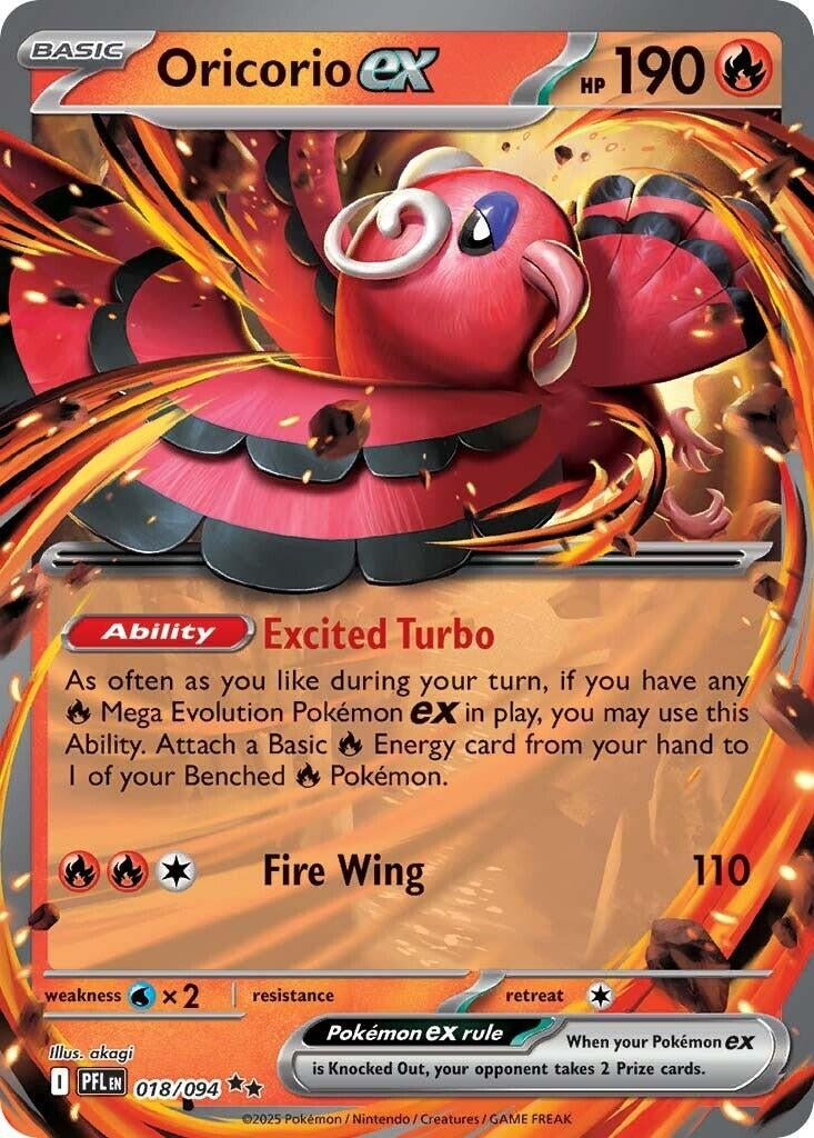 Oricorio ex (018/094) [ME02: Phantasmal Flames]