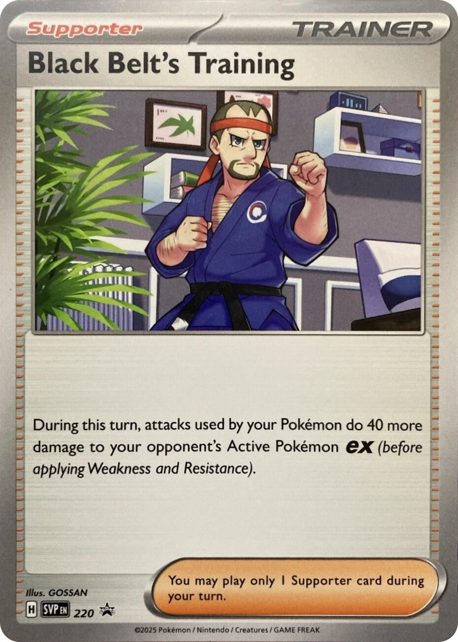 Image for Black Belt's Training - 220 (220) (SV: Scarlet & Violet Promo Cards) - Pokemon