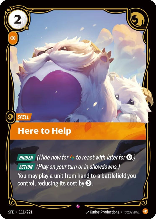 Image for Here to Help (111/221) (Spiritforged) - Riftbound: League of Legends Trading Card Game