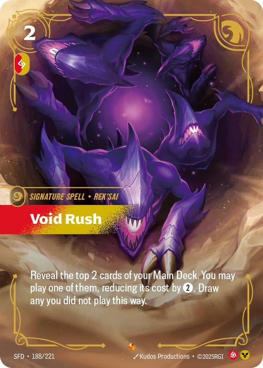 Image for Void Rush (188/221) (Spiritforged) - Riftbound: League of Legends Trading Card Game