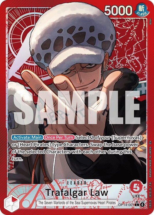 Trafalgar Law - OP14-001 (Alternate Art) (OP14-001) [The Azure Sea's Seven]