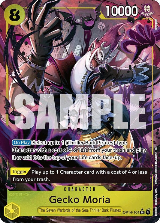 Gecko Moria - OP14-104 (Alternate Art) (OP14-104) [The Azure Sea's Seven]