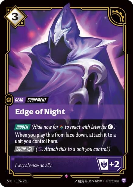 Image for Edge of Night (139/221) (Spiritforged) - Riftbound: League of Legends Trading Card Game