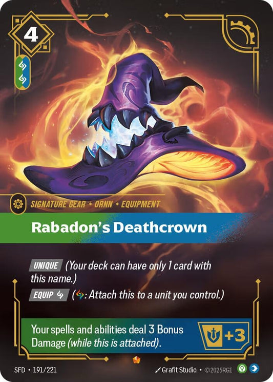 Image for Rabadon's Deathcrown (191/221) (Spiritforged) - Riftbound: League of Legends Trading Card Game