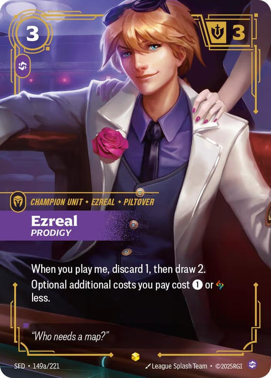 Image for Ezreal - Prodigy (Alternate Art) (149a/221) (Spiritforged) - Riftbound: League of Legends Trading Card Game