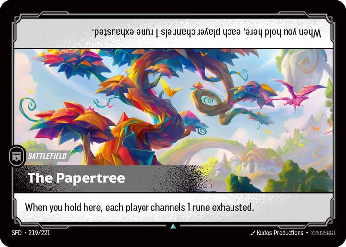 Image for The Papertree (219/221) (Spiritforged) - Riftbound: League of Legends Trading Card Game