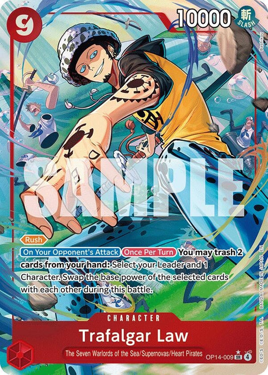 Trafalgar Law - OP14-009 (Alternate Art) (OP14-009) [The Azure Sea's Seven]