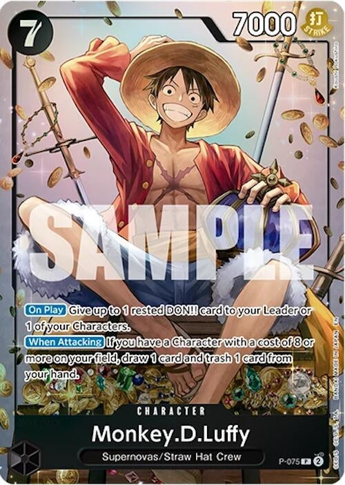 Image for Monkey.D.Luffy (Tin Pack Set Vol. 2) (P-075) (One Piece Promotion Cards) (OP-PR) - One Piece Card Game