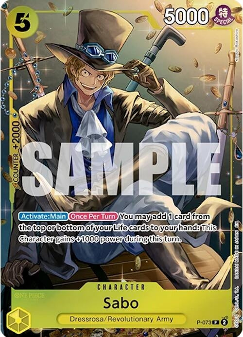 Image for Sabo (Tin Pack Set Vol. 2) (P-073) (One Piece Promotion Cards) (OP-PR) - One Piece Card Game