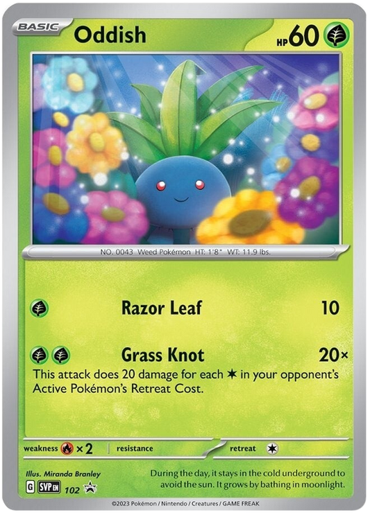 Oddish - 102 (102) [SV: Scarlet & Violet Promo Cards]