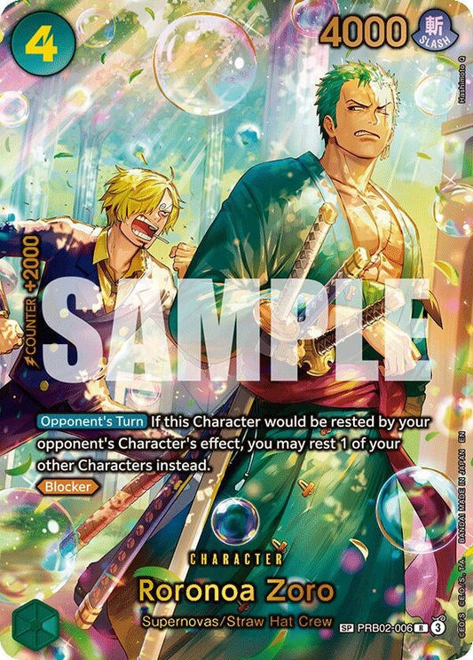 Roronoa Zoro - PRB02-006 (PRB02-006) [The Azure Sea's Seven]
