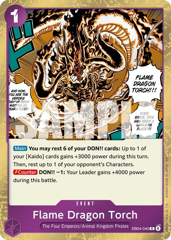 Flame Dragon Torch (EB04-040) [The Azure Sea's Seven]