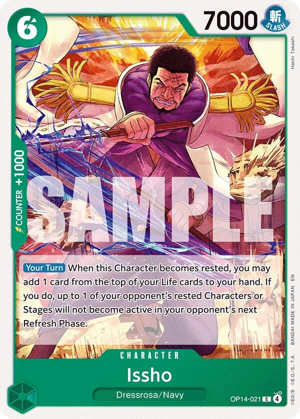 Issho - OP14-021 (OP14-021) [The Azure Sea's Seven]