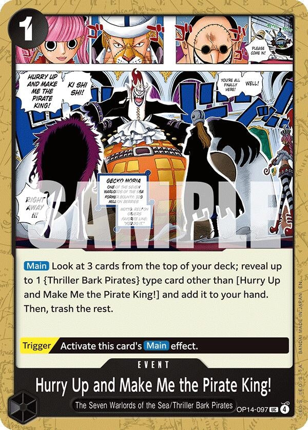 Hurry Up and Make Me the Pirate King! (OP14-097) [The Azure Sea's Seven]